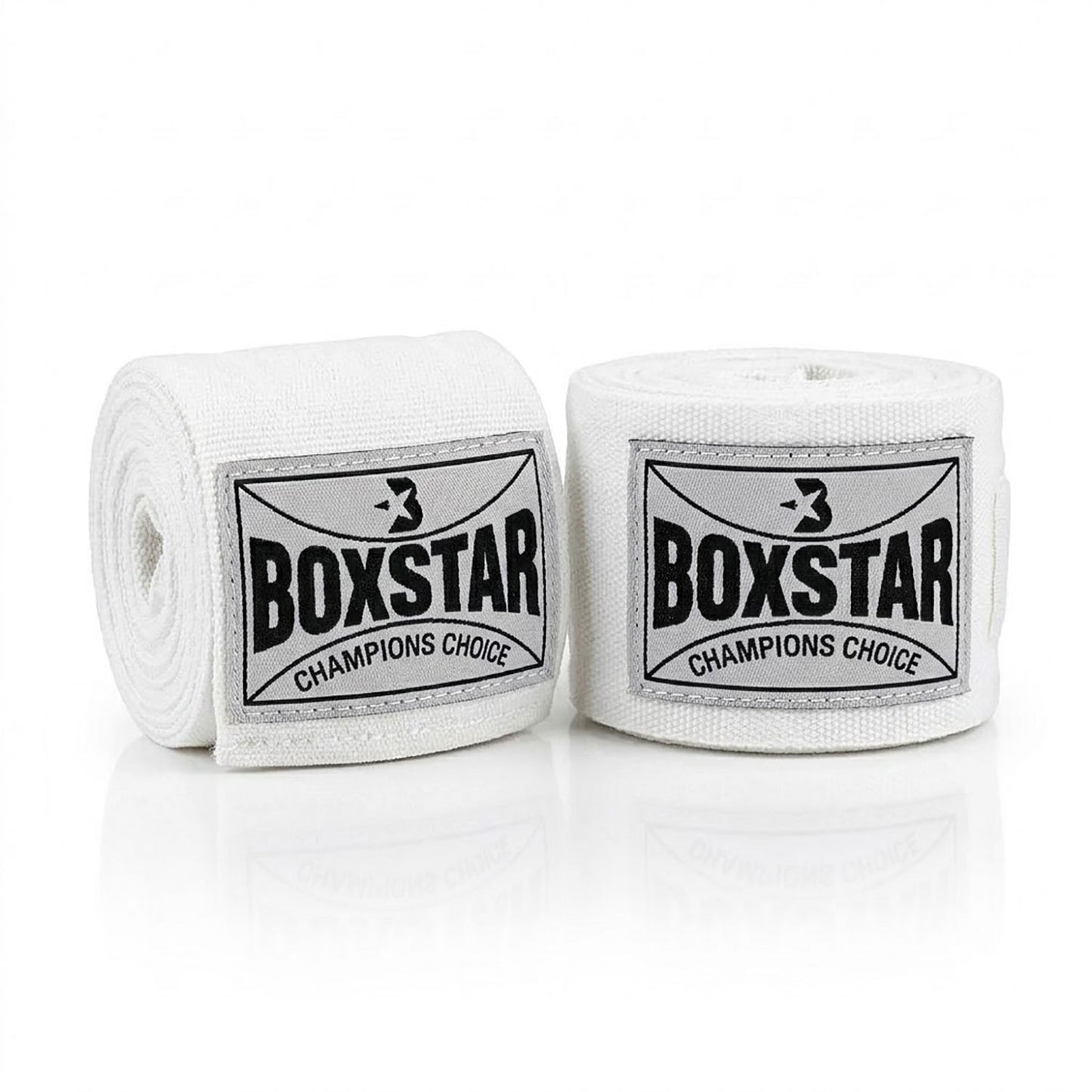BOXSTAR Premium Hand Wraps – Champions Choice 🥊 White