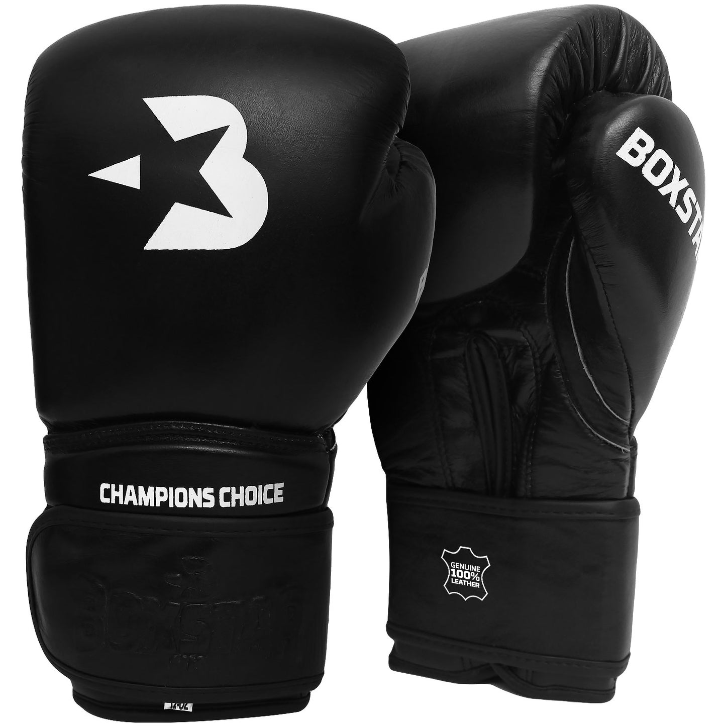BOXSTAR Genuine Leather Sparring Boxing Gloves Hand Moulded Fit