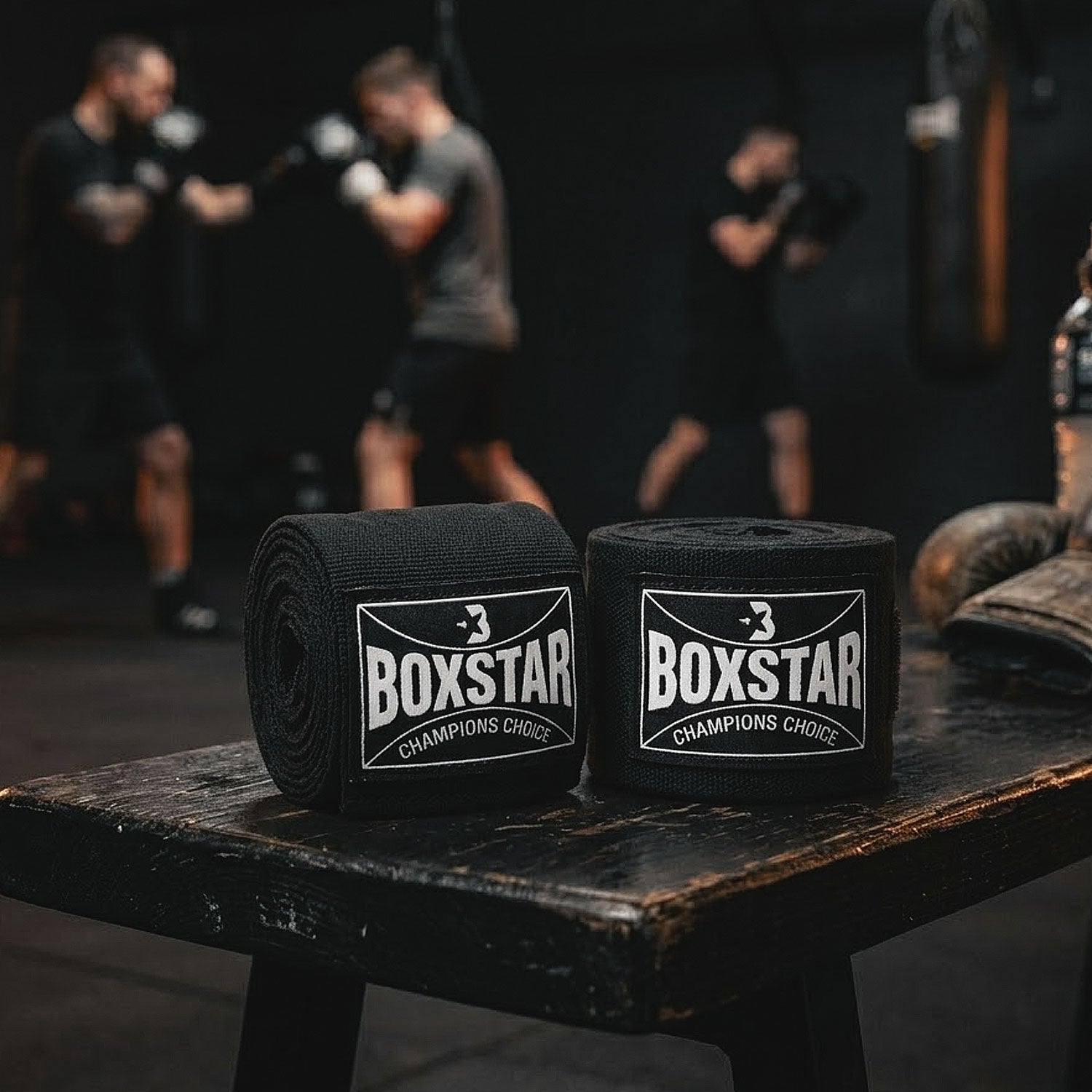 BOXSTAR Premium Hand Wraps – Champions Choice 🥊 Black