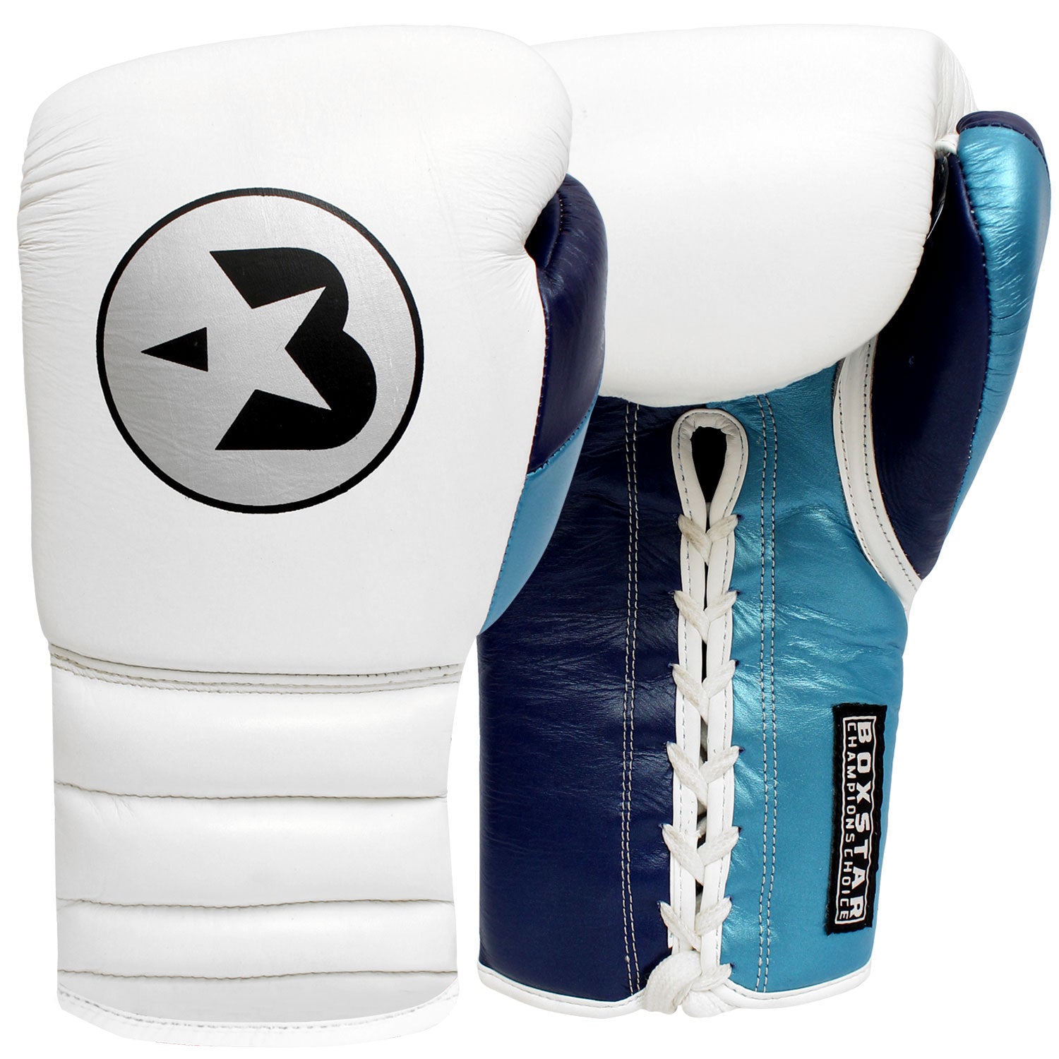 BOXSTAR 100% Genuine Cowhide Lace Up Sparring Training Gloves