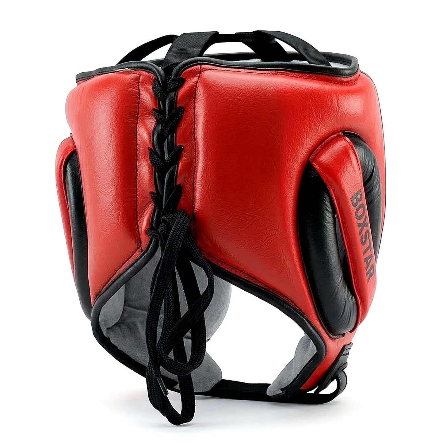 BOXSTAR Genuine Leather Boxing Head Guard UK – Pro Sparring Headgear with Full Face Protection & Adjustable Fit