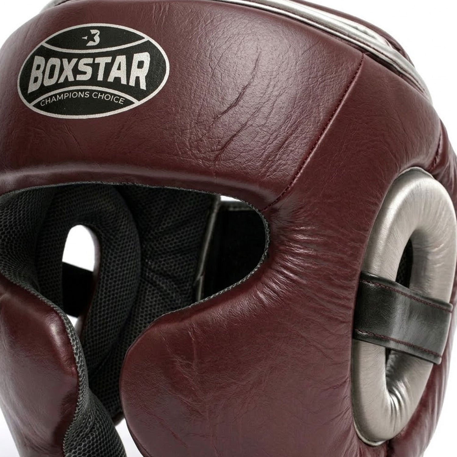 BOXSTAR Elite Boxing Head Guard 100% Genuine Leather