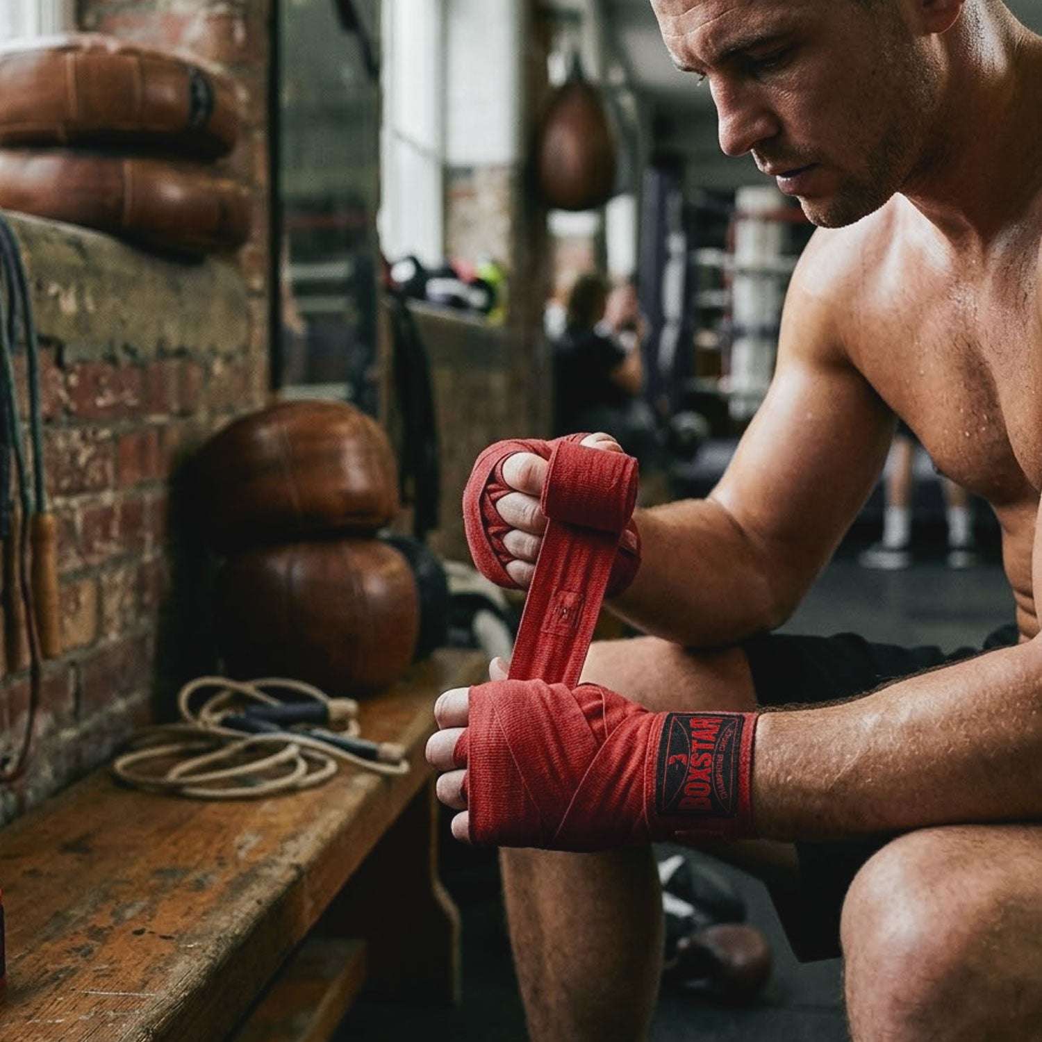 BOXSTAR Premium Hand Wraps – Champions Choice 🥊 Red