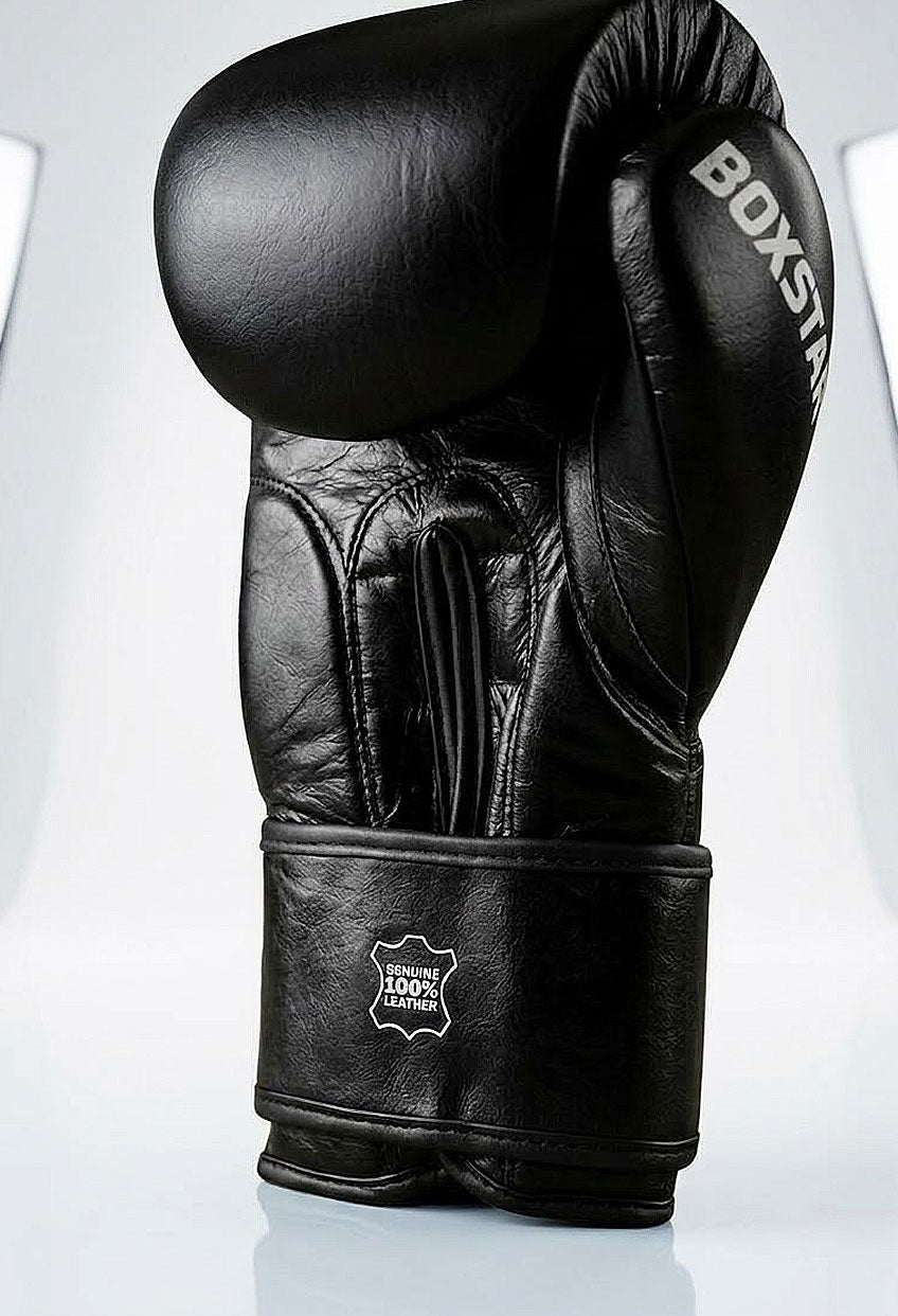BOXSTAR Genuine Leather Sparring Boxing Gloves Hand Moulded Fit