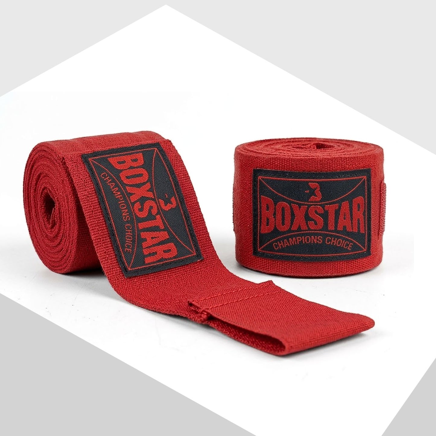 BOXSTAR Premium Hand Wraps – Champions Choice 🥊 Red