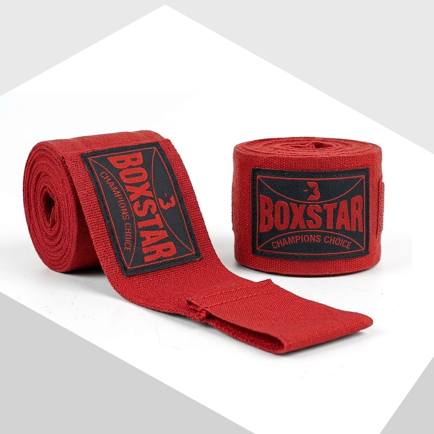 BOXSTAR Premium Hand Wraps – Champions Choice 🥊 Red